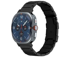 Accezz matinis titano plieno dirželis, skirtas Samsung Galaxy Watch Ultra 2 (2026) / Ultra (2024/2025) – juodas