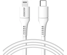 Accezz MFI sertifikuotas Lightning į USB-C laidas – 1 m – Baltas