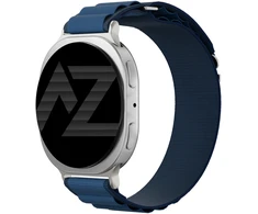 Accezz nailoninė Alpine apyrankė, skirta Samsung Galaxy Watch 9 (40/44mm) / Watch 8 (40/44mm) / Classic (46mm) – tamsiai mėlyna