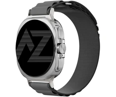 Accezz nailoninė Alpine apyrankė, skirta Samsung Galaxy Watch Ultra 2 (2026) / Ultra (2024/2025) – tamsiai pilka