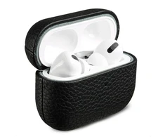 Accezz natūralios odos dėklas, skirtas AirPods Pro 2 – juodas