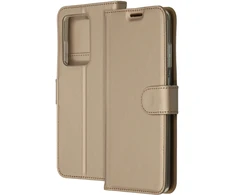 Accezz piniginės tipo TPU atverčiamas dėklas, skirtas Samsung Galaxy S20 Ultra – auksinis