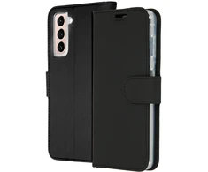 Accezz piniginės tipo TPU atverčiamas dėklas, skirtas Samsung Galaxy S21 Plus – juodas