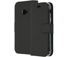 Accezz piniginės tipo TPU atverčiamas dėklas, skirtas Samsung Galaxy Xcover 4 / 4S – juodas