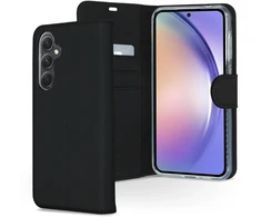 Accezz piniginės tipo TPU atverčiamas dėklas, skirtas Samsung Galaxy A55 – juodas
