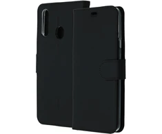 Accezz piniginės tipo TPU atverčiamas dėklas, skirtas Samsung Galaxy A20s – Juodas