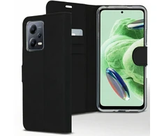 Accezz piniginės tipo TPU atverčiamas dėklas, skirtas Xiaomi Redmi Note 12 / Xiaomi Poco X5 5G – juodas