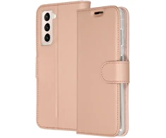 Accezz piniginės tipo TPU atverčiamas dėklas, skirtas Samsung Galaxy S21 Plus – rožinio aukso spalvos
