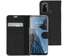 Accezz piniginės tipo TPU atverčiamas dėklas, skirtas Oppo A53 / Oppo A53s – Juodas