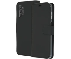 Accezz piniginės tipo TPU atverčiamas dėklas, skirtas Samsung Galaxy A32 (5G) – juodas