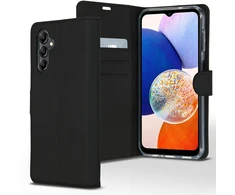Accezz piniginės tipo TPU atverčiamas dėklas, skirtas Samsung Galaxy A14 (5G/4G) – juodas