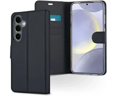 Accezz piniginės tipo TPU atverčiamas dėklas, skirtas Samsung Galaxy S25 Plus – juodas