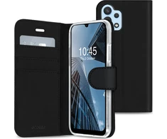 Accezz piniginės tipo TPU atverčiamas dėklas, skirtas Samsung Galaxy A32 (4G) – juodas
