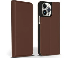 Accezz Premium odinis plonas atverčiamas dėklas, skirtas iPhone 14 Pro Max – Rudas