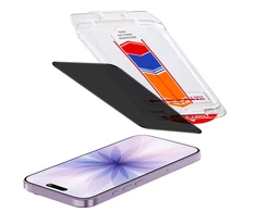 Accezz privatumą saugantis apsauginis stiklas su aplikatoriumi, skirtas iPhone 17