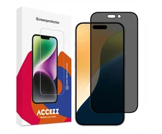 Accezz privatumą saugantis grūdinto stiklo ekrano apsauginis stiklas, skirtas iPhone 17 / 17 Pro / 16 Pro