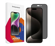 Accezz privatumą saugantis grūdinto stiklo ekrano apsaugos stiklas, skirtas iPhone 15 Pro