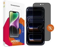 Accezz privatumą saugantis grūdinto stiklo ekrano apsauginis stiklas, skirtas iPhone 18 Pro