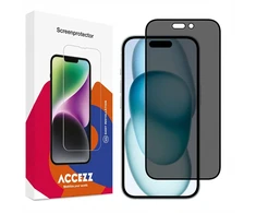 Accezz privatumą saugantis grūdinto stiklo ekrano apsauginis stiklas, skirtas iPhone 14 Pro Max / 15 Plus / 16 Plus