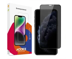 Accezz privatumą užtikrinantis grūdinto stiklo ekrano apsauginis stiklas, skirtas iPhone 11 Pro / Xs / X