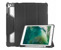 Accezz Rugged Trifold atverčiamas dėklas, skirtas iPad 6 (2018) 9.7 col. / iPad 5 (2017) 9.7 col. / Air 2 (2014) / Air 1 (2013) – Juodas