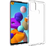 Accezz skaidrus TPU galinis dėklas, skirtas Samsung Galaxy A21s – skaidrus
