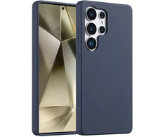 Accezz skysto silikono dėklas Samsung Galaxy S25 Ultra – tamsiai mėlynas