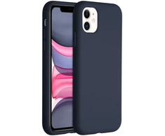 Accezz skysto silikono dėklas, skirtas iPhone 11 – tamsiai mėlynas