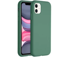 Accezz skysto silikono dėklas, skirtas iPhone 11 – tamsiai žalias