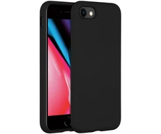 Accezz skysto silikono dėklas, skirtas iPhone SE (2022 / 2020) / 8 / 7 – Juodas