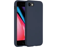 Accezz skysto silikono dėklas, skirtas iPhone SE (2022 / 2020) / 8 / 7 – tamsiai mėlynas