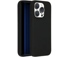 Accezz skysto silikono dėklas, skirtas iPhone 15 Pro – juodas