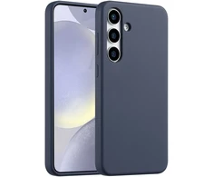 Accezz skysto silikono dėklas, skirtas Samsung Galaxy S25 Plus – tamsiai mėlynas