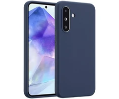 Accezz skysto silikono dėklas, skirtas Samsung Galaxy A36 / A56 – tamsiai mėlynas