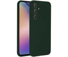 Accezz skysto silikono dėklas, skirtas Samsung Galaxy A55 – miško žalia