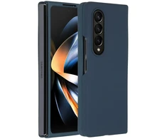 Accezz skysto silikono dėklas, skirtas Samsung Galaxy Z Fold 4 – tamsiai mėlynas