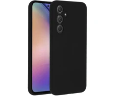 Accezz skysto silikono dėklas, skirtas Samsung Galaxy A55 – juodas