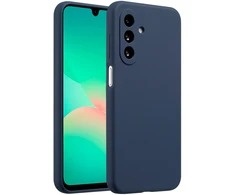 Accezz skysto silikono dėklas, skirtas Samsung Galaxy A26 – tamsiai mėlynas
