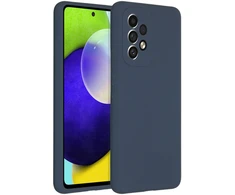 Accezz skysto silikono dėklas, skirtas Samsung Galaxy A53 – tamsiai mėlynas