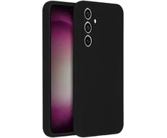 Accezz skysto silikono dėklas, skirtas Samsung Galaxy S23 FE – Juodas