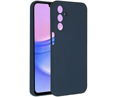 Accezz skysto silikono dėklas, skirtas Samsung Galaxy A15 (5G/4G) – tamsiai mėlynas