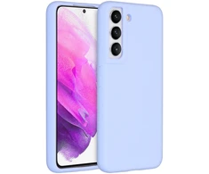 Accezz skysto silikono dėklas, skirtas Samsung Galaxy S22 – violetinis
