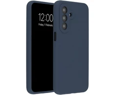 Accezz skysto silikono dėklas, skirtas Samsung Galaxy A27 (5G) – tamsiai mėlynas