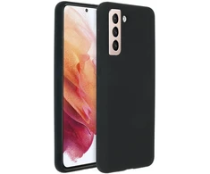 Accezz skysto silikono dėklas, skirtas Samsung Galaxy S21 – juodas