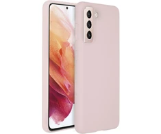 Accezz skysto silikono dėklas, skirtas Samsung Galaxy S21 – rožinis