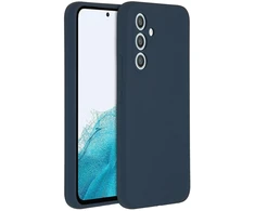 Accezz skysto silikono dėklas, skirtas Samsung Galaxy A54 (5G) – tamsiai mėlynas