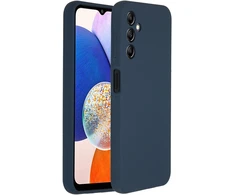 Accezz skysto silikono dėklas, skirtas Samsung Galaxy A14 (5G) – tamsiai mėlynas
