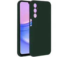 Accezz skysto silikono dėklas, skirtas Samsung Galaxy A15 (5G/4G) – miško žalia