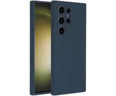 Accezz skysto silikono dėklas, skirtas Samsung Galaxy S24 Ultra – tamsiai mėlynas