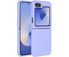 Accezz skysto silikono dėklas, skirtas Samsung Galaxy Z Flip 6 – violetinis